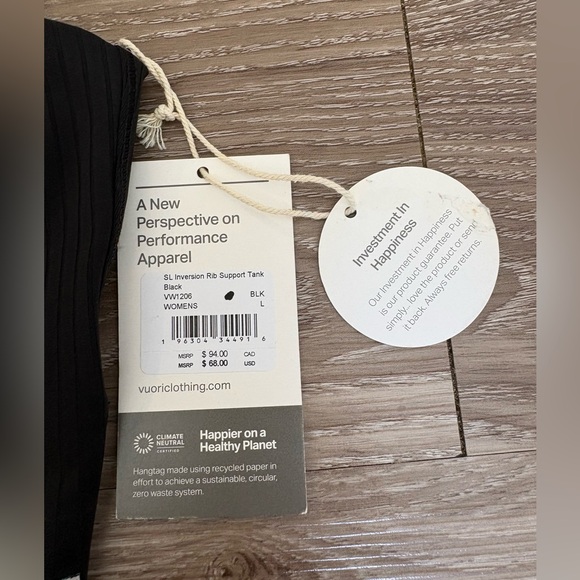 SL black Inversion Rib Support Tank size large - Picture 3 of 3